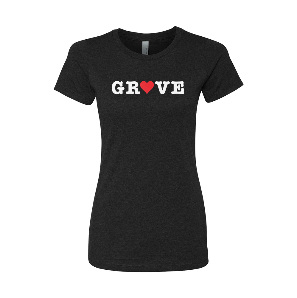 Grove "I Heart Grove" Ladies T-Shirt - Multiple Colors