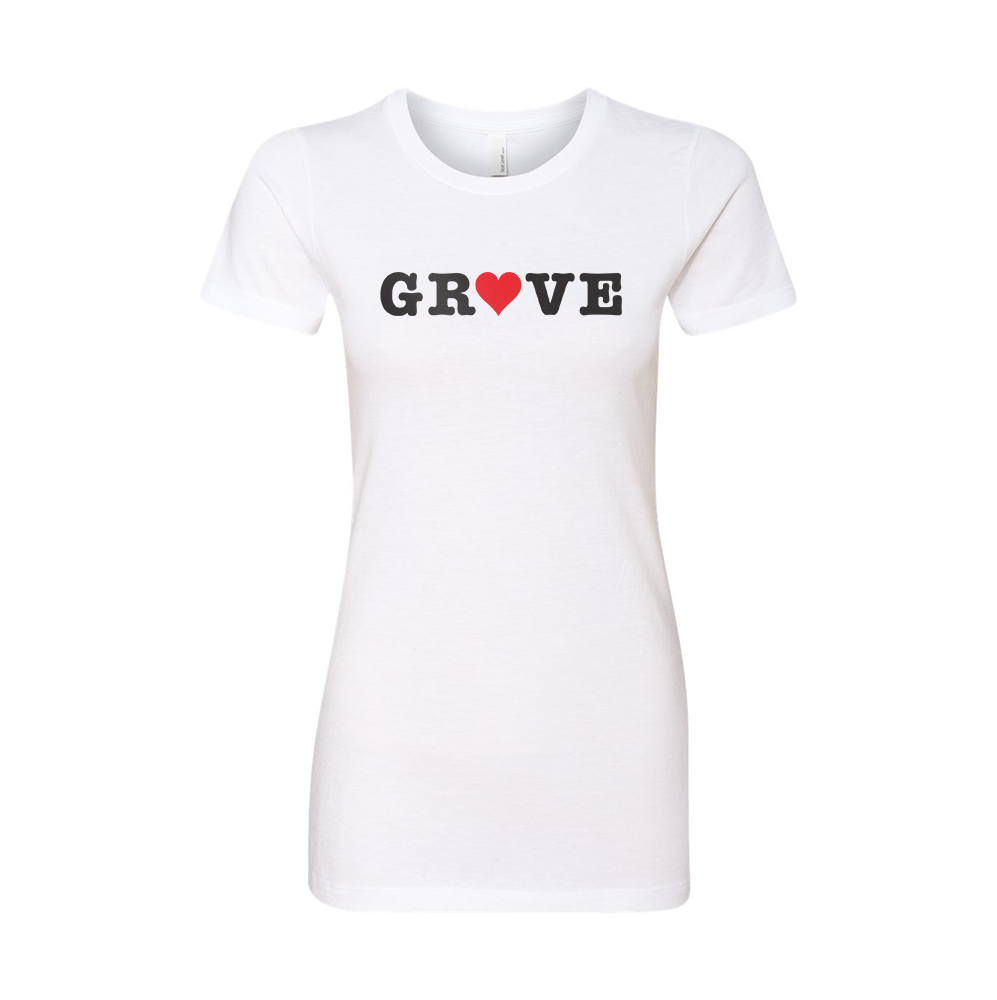 Grove "I Heart Grove" Ladies T-Shirt - Multiple Colors