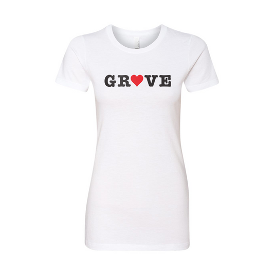 Grove "I Heart Grove" Ladies T-Shirt - Multiple Colors