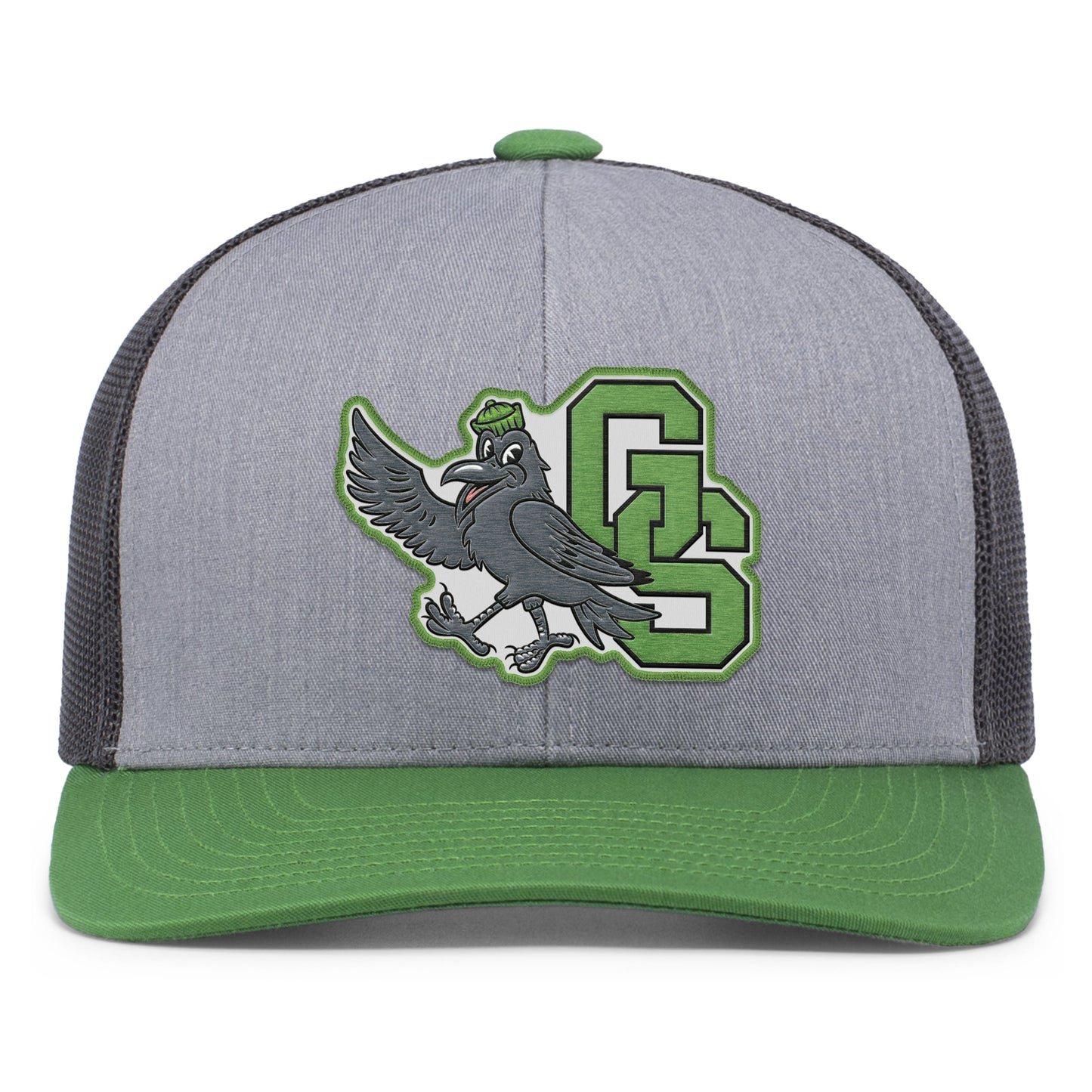 Grove GS Raven Heather/Charcoal/Green Trucker Hat - Pre-Order