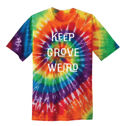 Grove Keep Grove Weird Tie Dye T-Shirt - Grove PTG