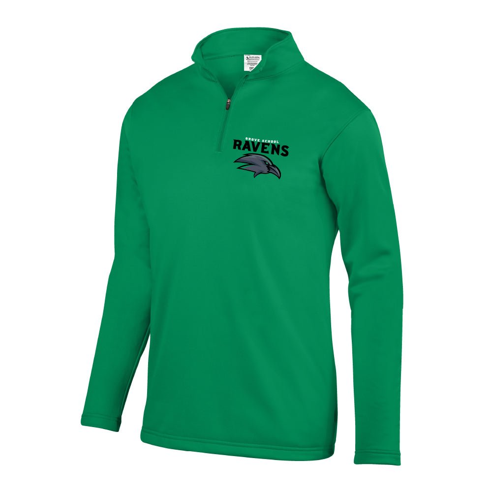 Grove Ravens Kelly Green Wicking Fleece Pullover - Grove PTG