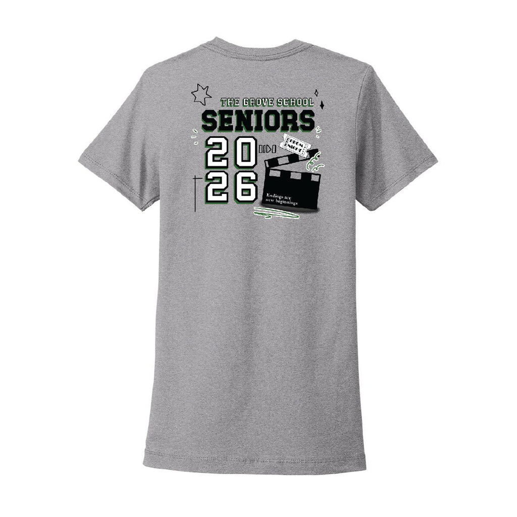 Grove School Ladies "SENIORS 2026" T-Shirt - Grove PTG