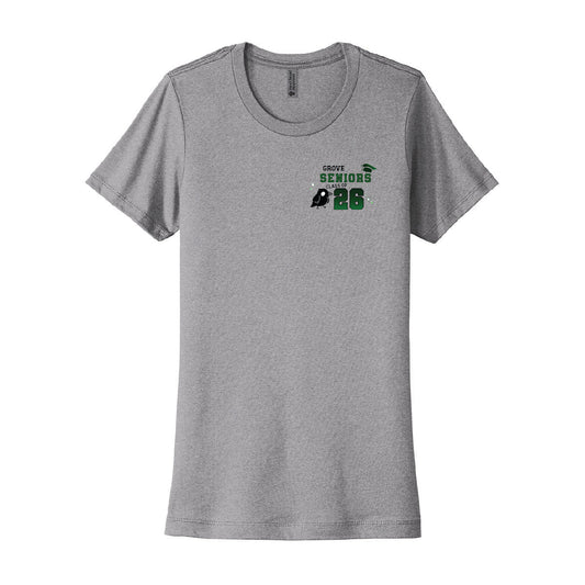 Grove School Ladies "SENIORS 2026" T-Shirt - Grove PTG