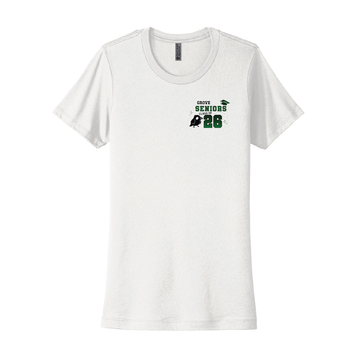 Grove School Ladies "SENIORS 2026" T-Shirt - Grove PTG