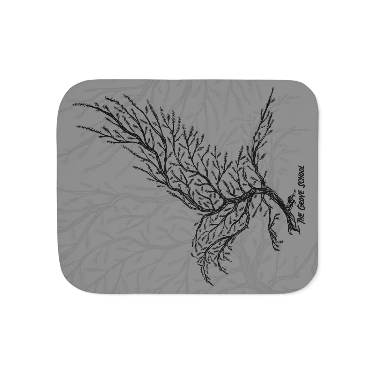 Grove Raven Tree Sherpa Blanket - 50" X 60"
